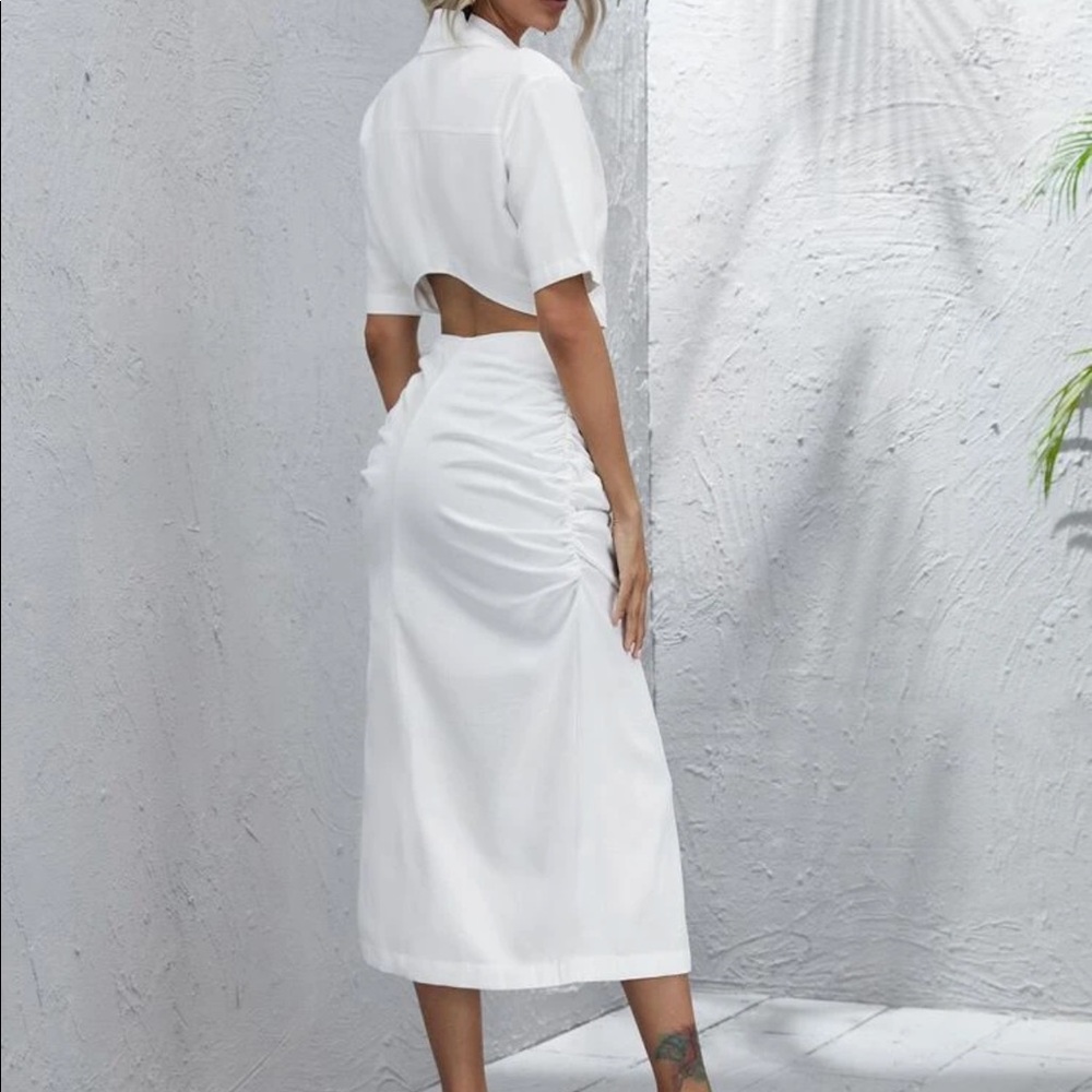 White MIDI Dress